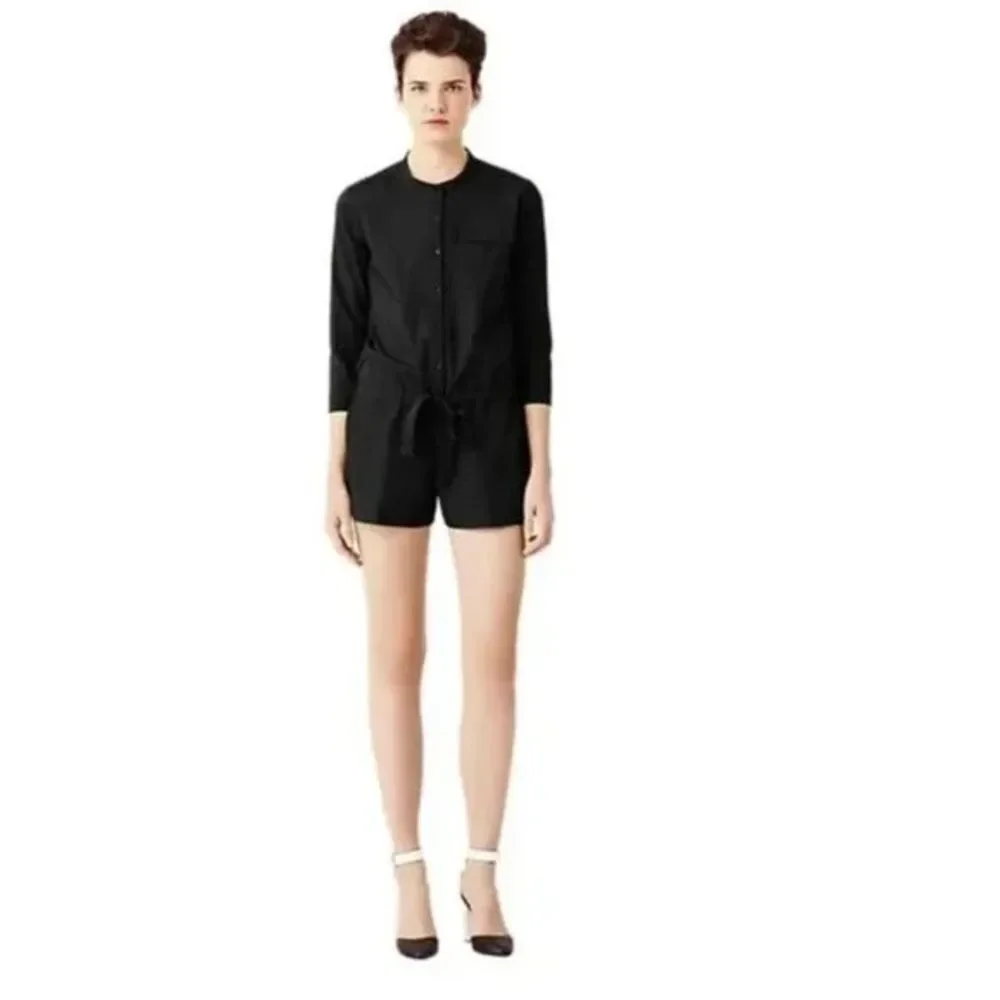 Kate Spade Saturday Romp-Around Quarter Sleeve Self Tie Waist Playsuit Romper M